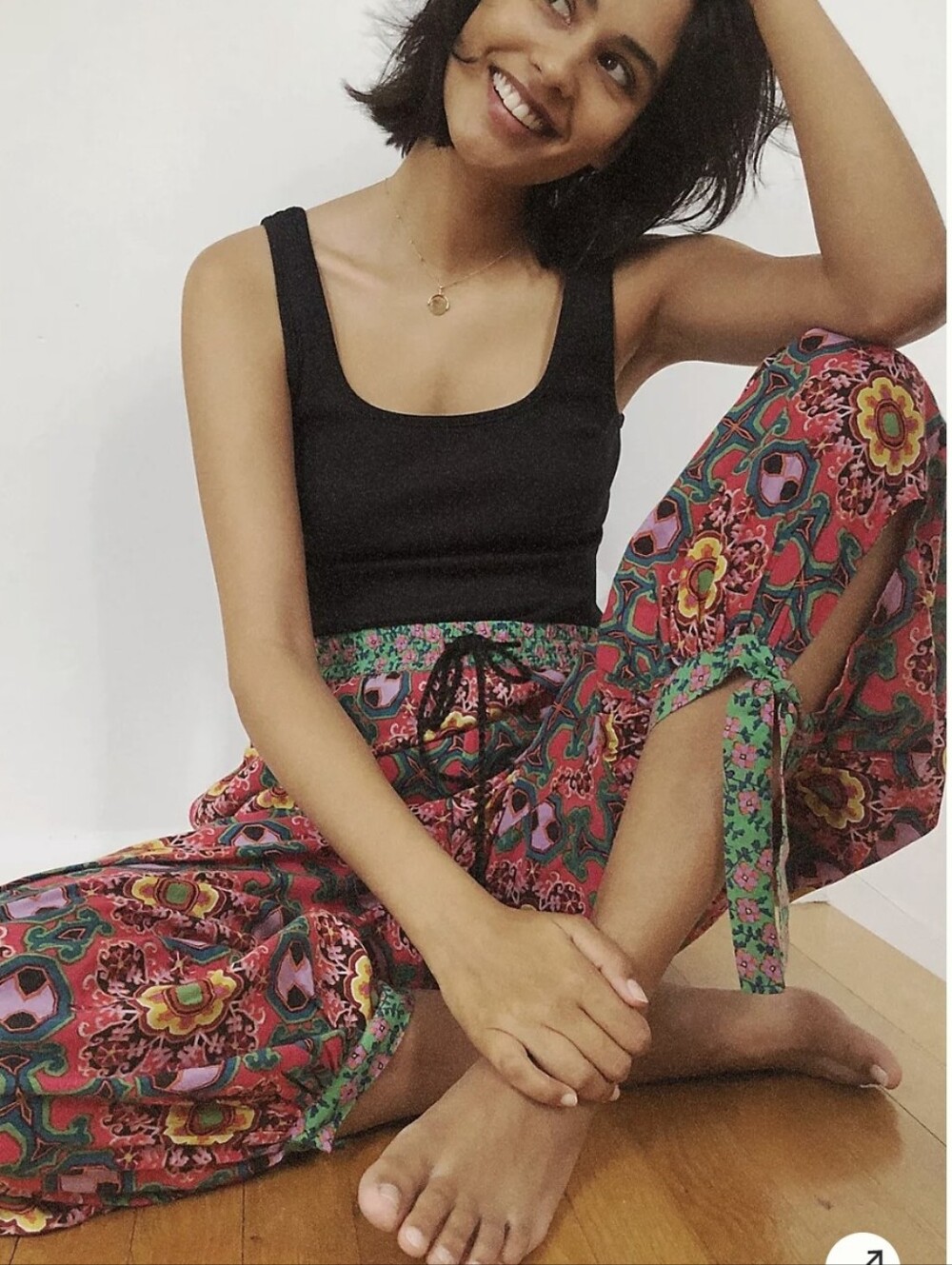 XS/S Anthropologie Joanie Abstract Floral Harem Pants w/ Pockets